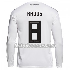 Camisetas Alemania Kroos 8 Primera Equipacion Mundial 2018 Manga Larga